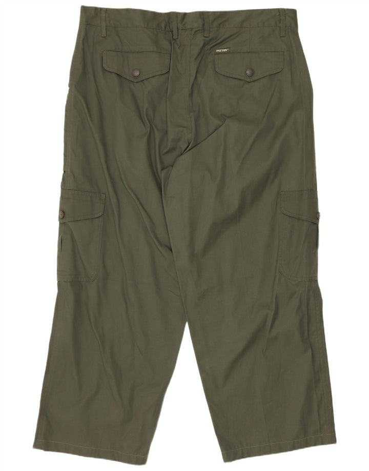 Calça cargo masculina reta Patton W38 L27 algodão cáqui