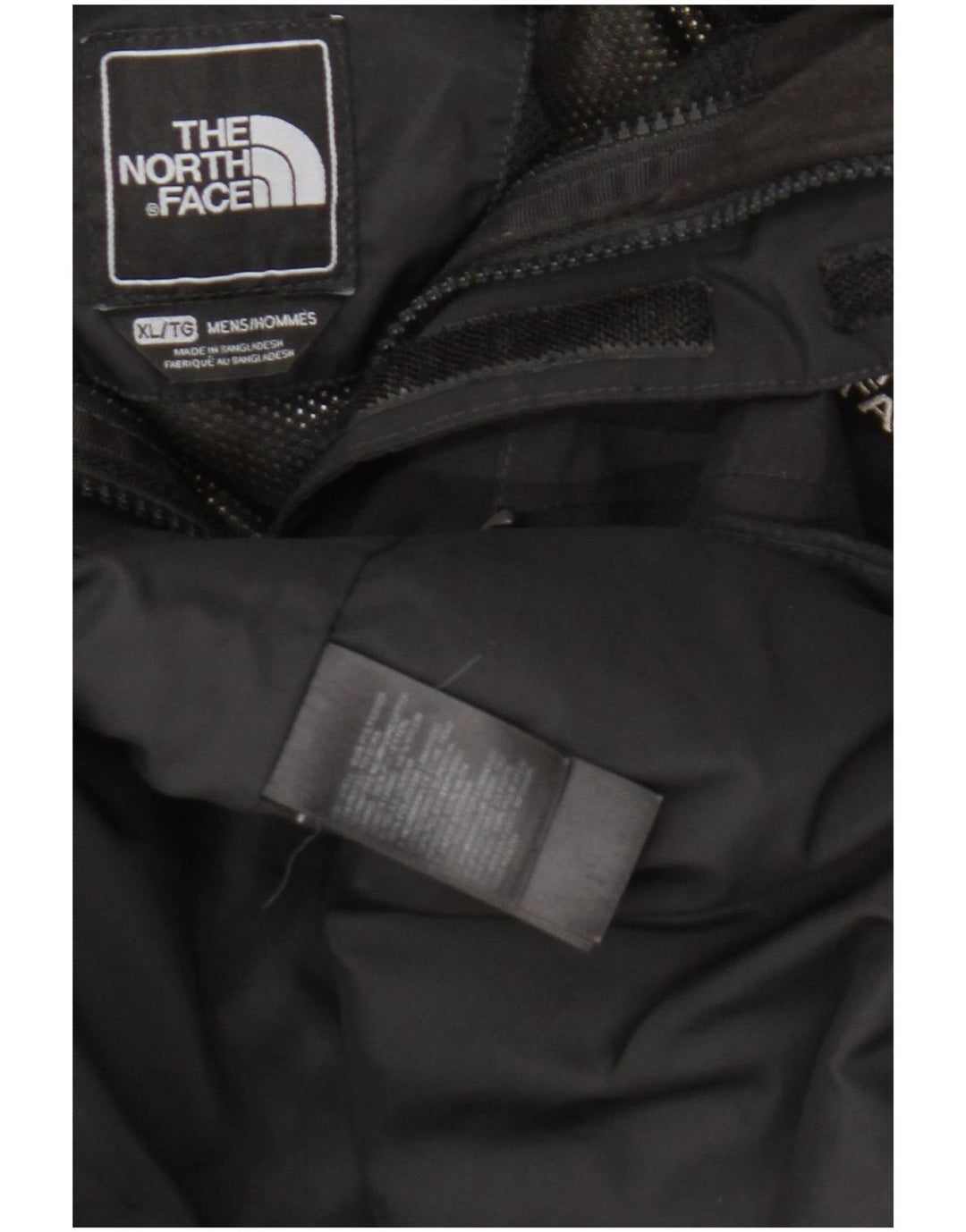 Jaqueta de chuva masculina com capuz The North Face UK 42 XL poliéster preto