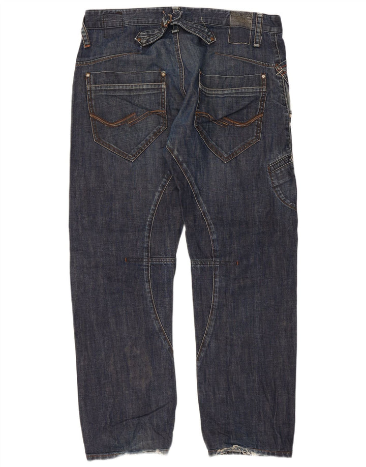 Jeans retos masculinos JACK & JONES W36 L29 algodão azul