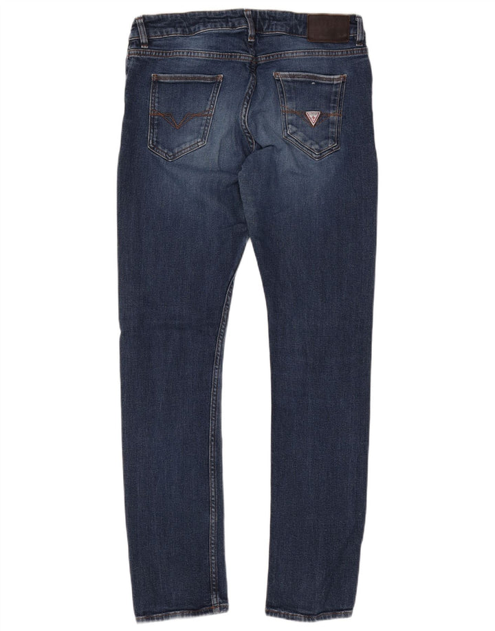 Calça jeans feminina Miami Skinny GUESS W34 L31 azul algodão