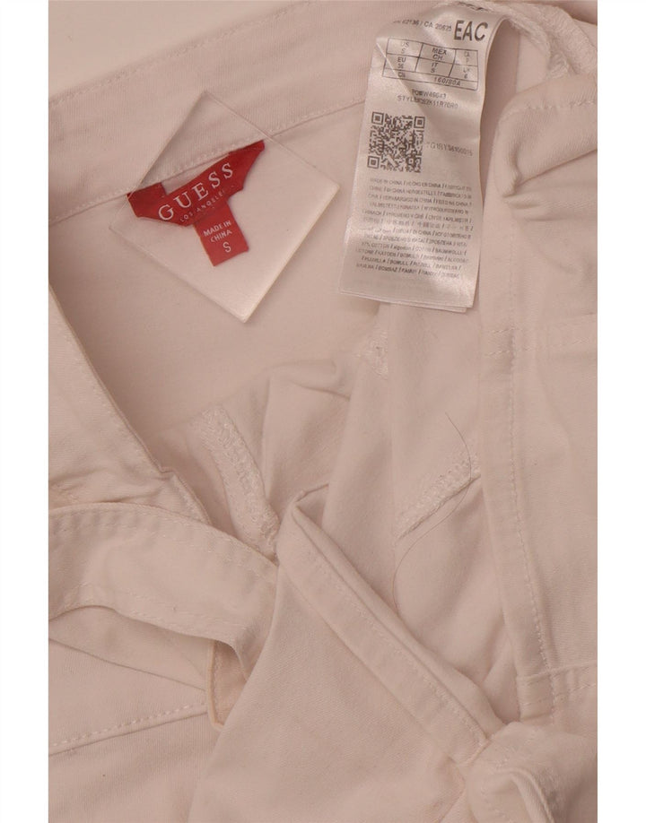 Vestido feminino sem mangas GUESS UK 6 XS algodão branco