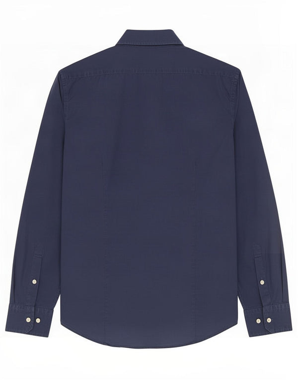 Camisa masculina Trussardi tamanho 38 15 azul marinho médio