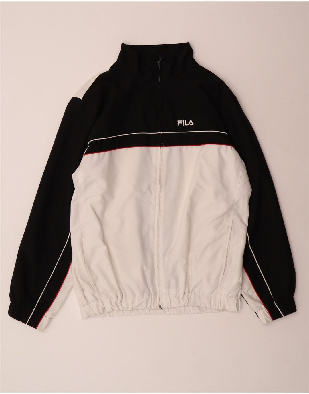 Fila Mens Tracksuit Top Jacket Grande Off White Colourblock Poliéster