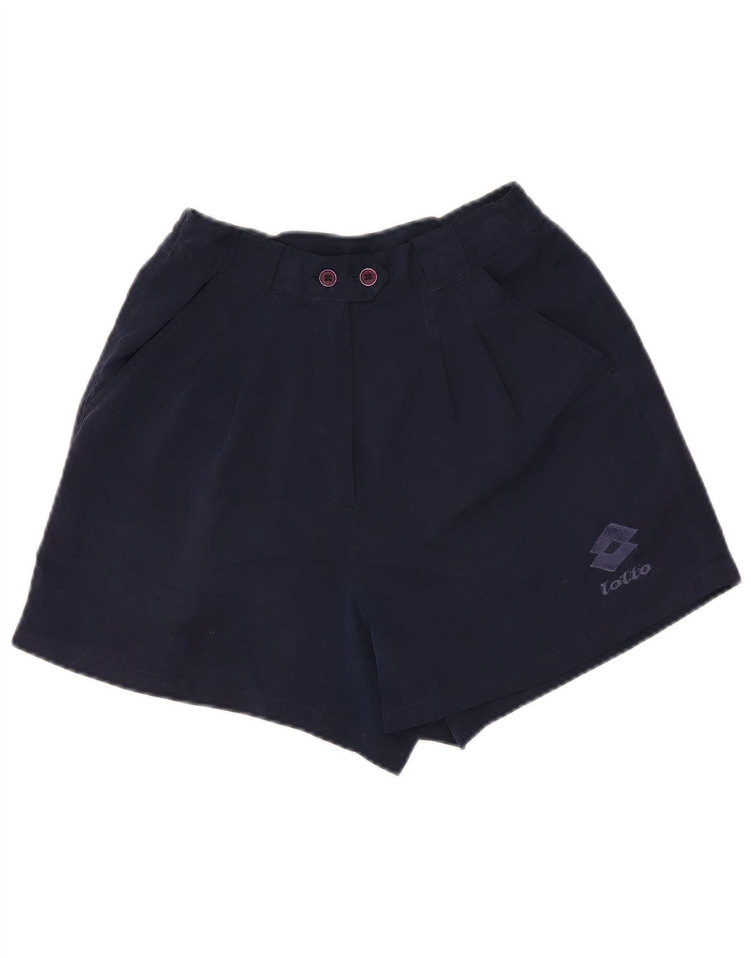 LOTTO Shorts Chino Feminino Cintura Alta Pegged Reino Unido 12 Médio Azul Marinho