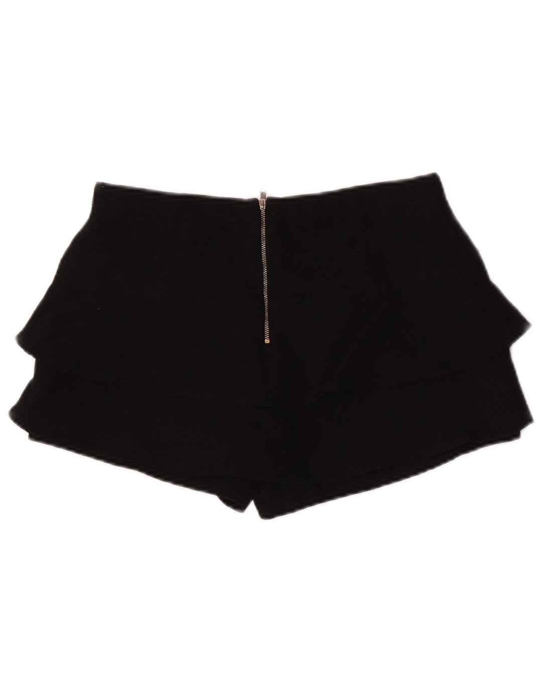 Shorts feminino Zara médio W28 poliéster preto