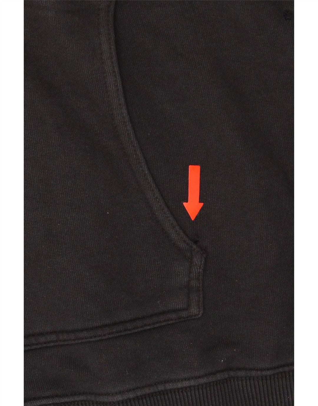 Suéter masculino Fila com capuz e zíper gráfico grande algodão preto