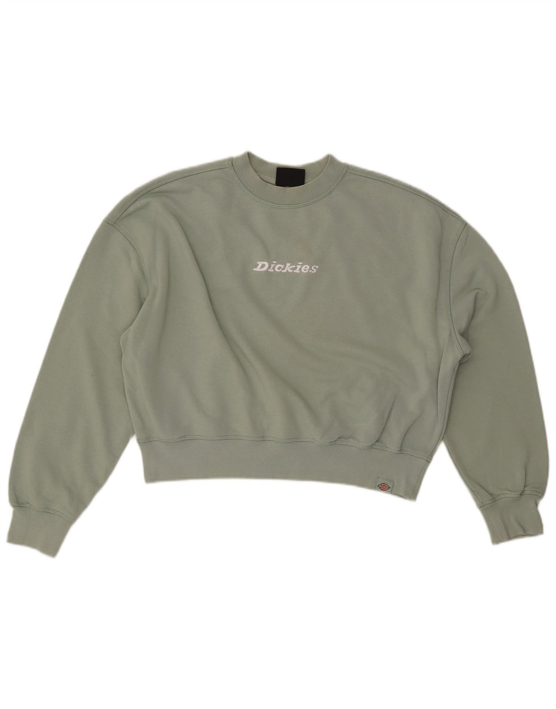 Suéter feminino DICKIES com estampa oversized cropped Reino Unido 14 verde médio