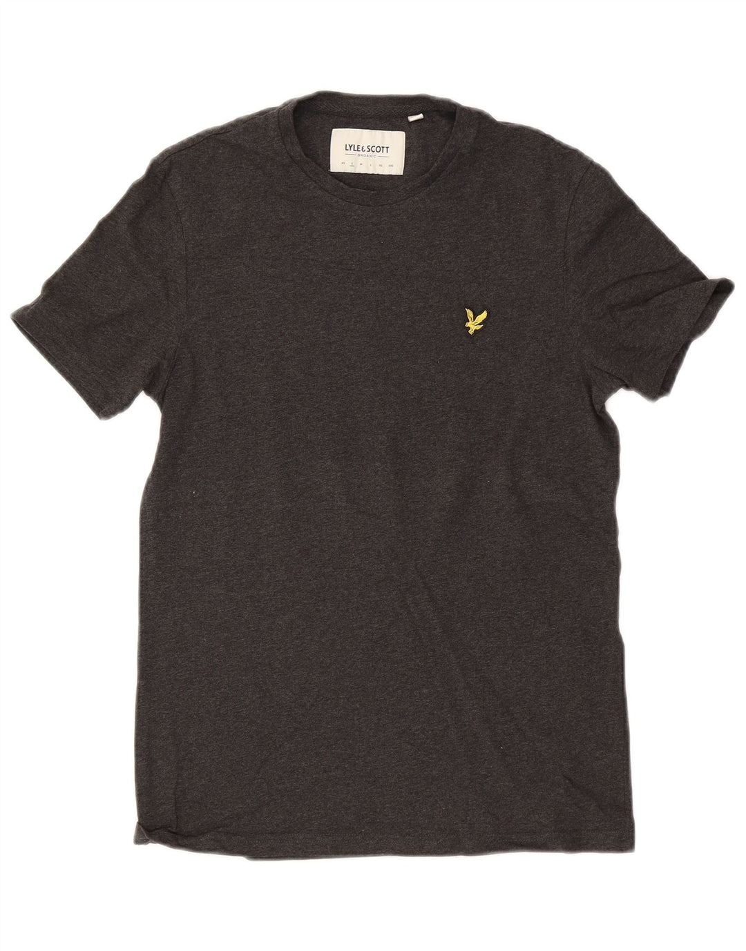 Camiseta masculina LYLE & SCOTT Top pequeno algodão cinza