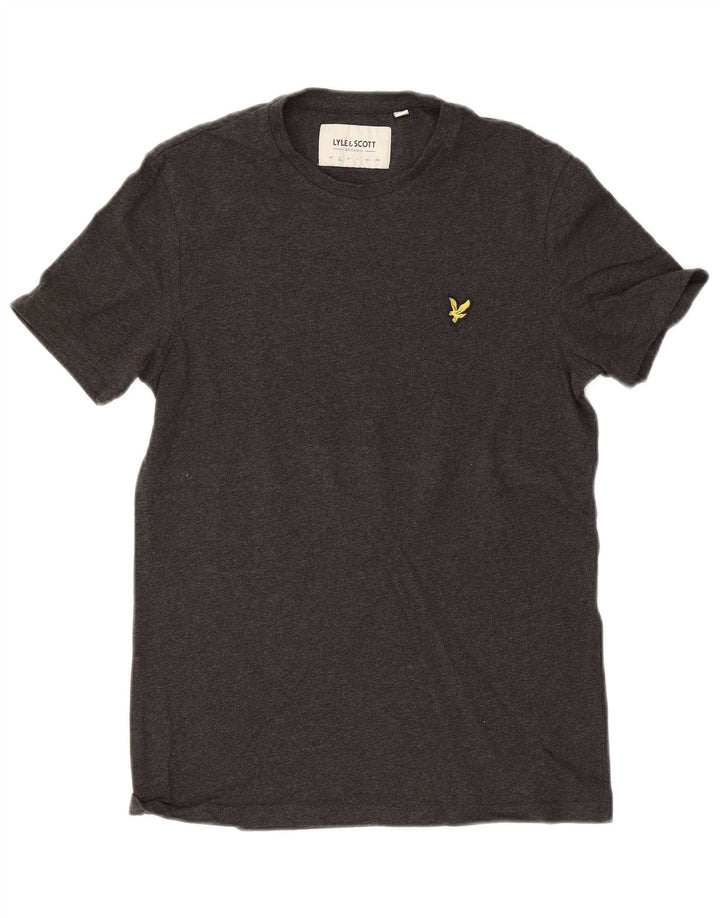 Camiseta masculina LYLE & SCOTT Top pequeno algodão cinza