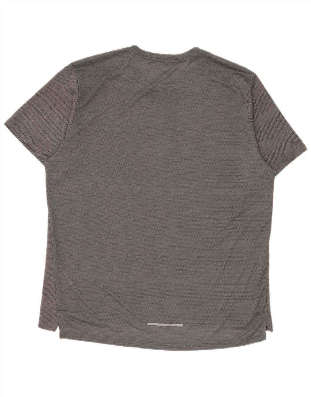 Camiseta Nike Masculina Dri Fit Top Grande Cinza Risca de Giz Poliéster