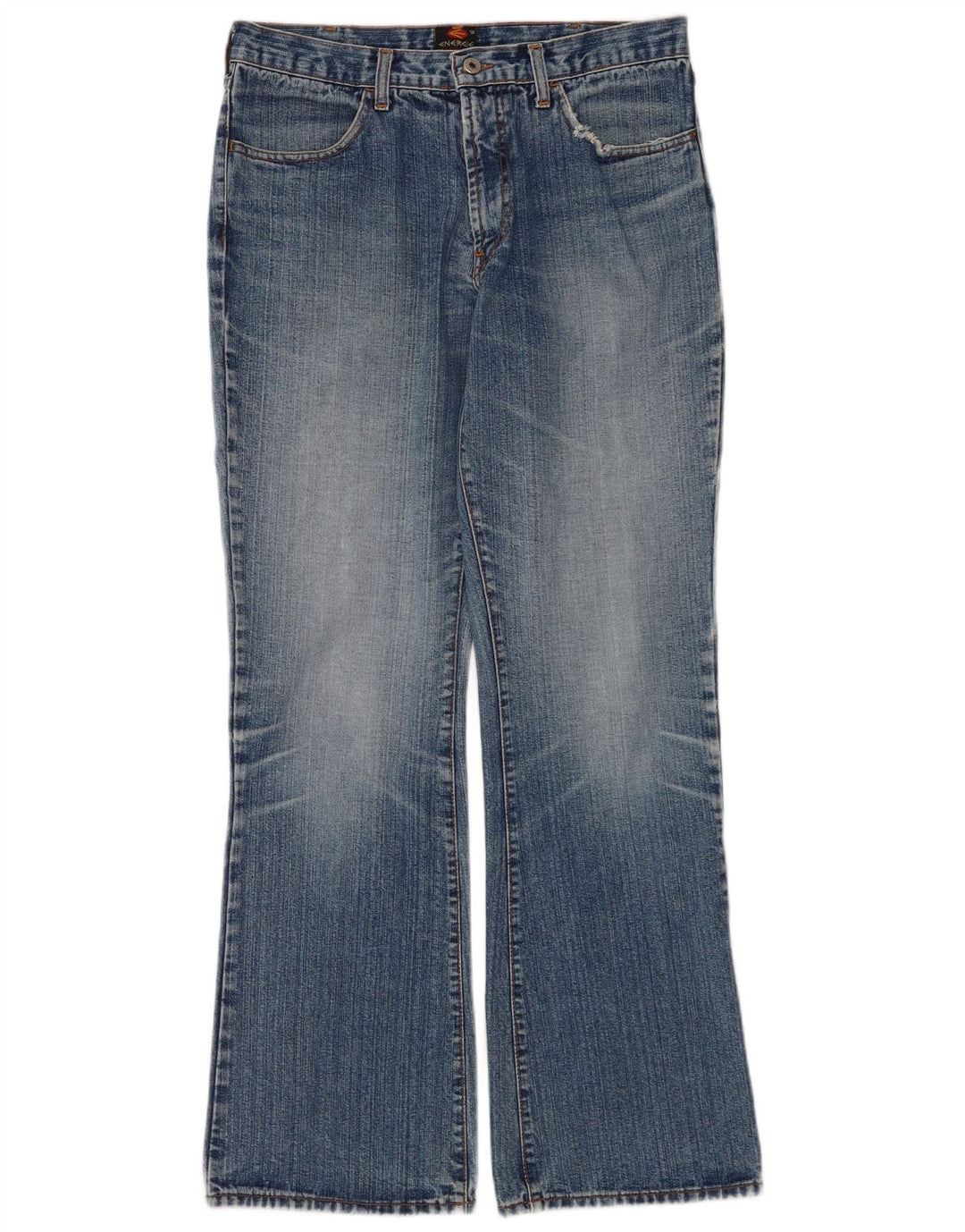 Energie Mens Bootcut Jeans EU 36 Pequeno W32 L33 Azul Algodão