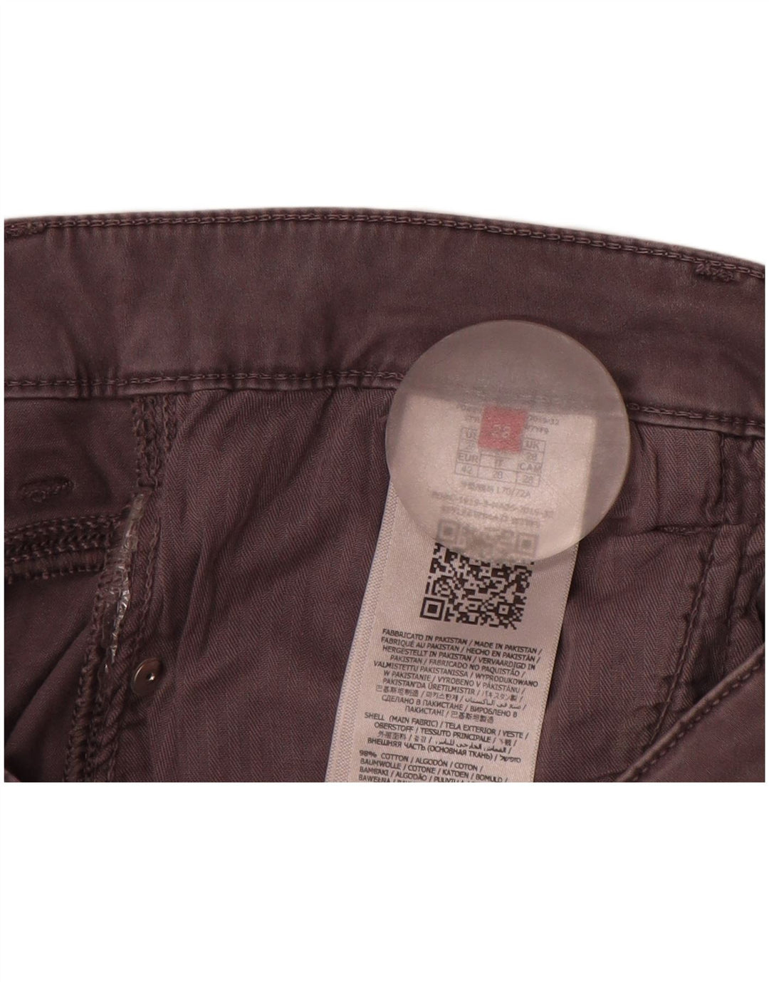 Calça feminina casual skinny GUESS W28 L30 algodão cinza