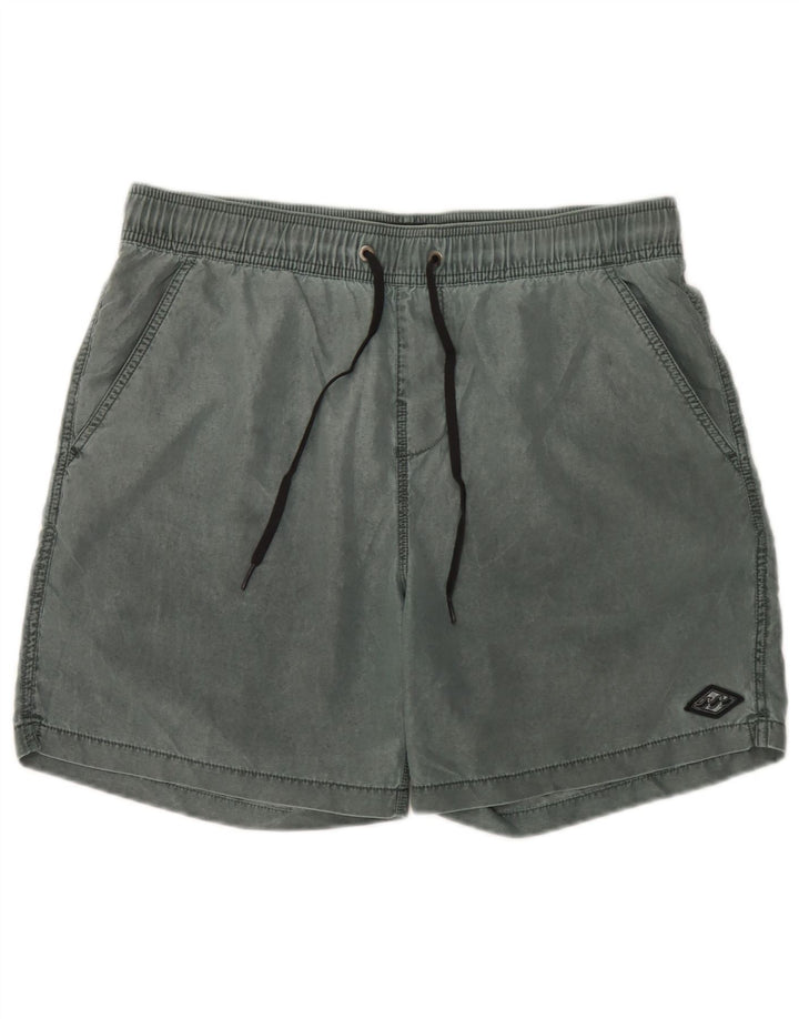 Shorts de natação masculino Billabong poliéster verde médio