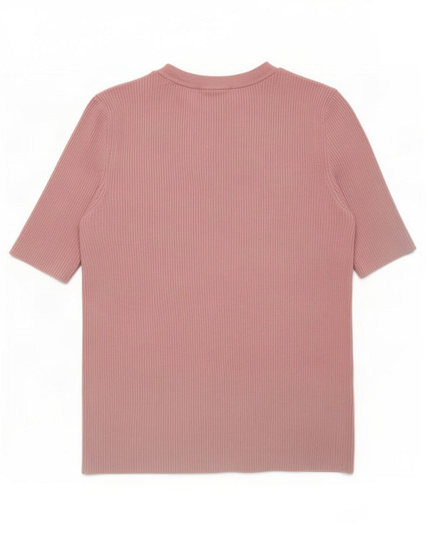 Camiseta feminina Marks & Spencer UK 12 viscose rosa médio