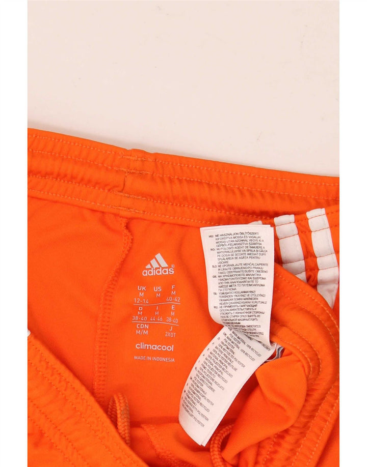 Adidas Womens Climacool Sport Shorts UK 12/14 Médio Laranja Poliéster
