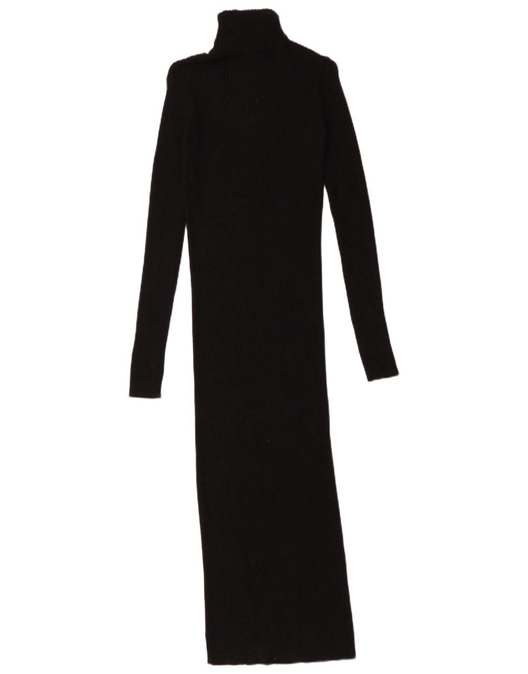 Zara Vestido Maxi Jumper Feminino Reino Unido 8 Pequeno Preto
