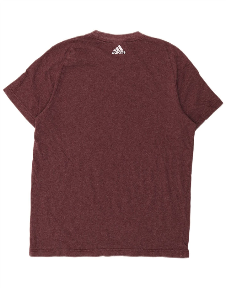 Adidas Mens Camiseta Top Médio Borgonha