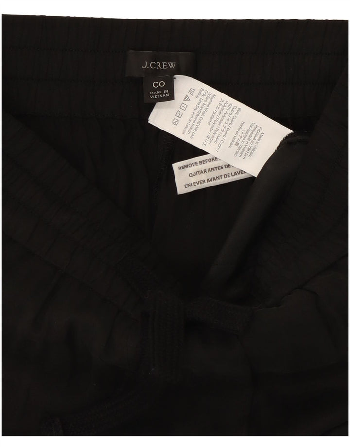 J. CREW Calça esportiva feminina casual US 00 2XS W22 L26 algodão preto