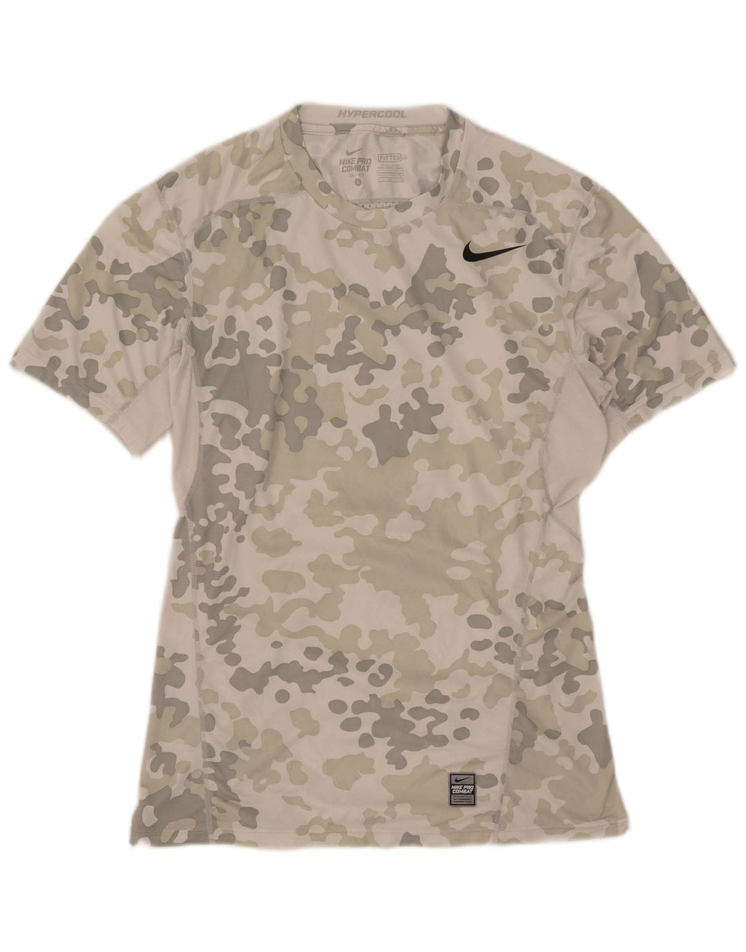 Camiseta Nike Masculina Dri Fit Graphic Top Grande Cinza Camuflagem Poliéster