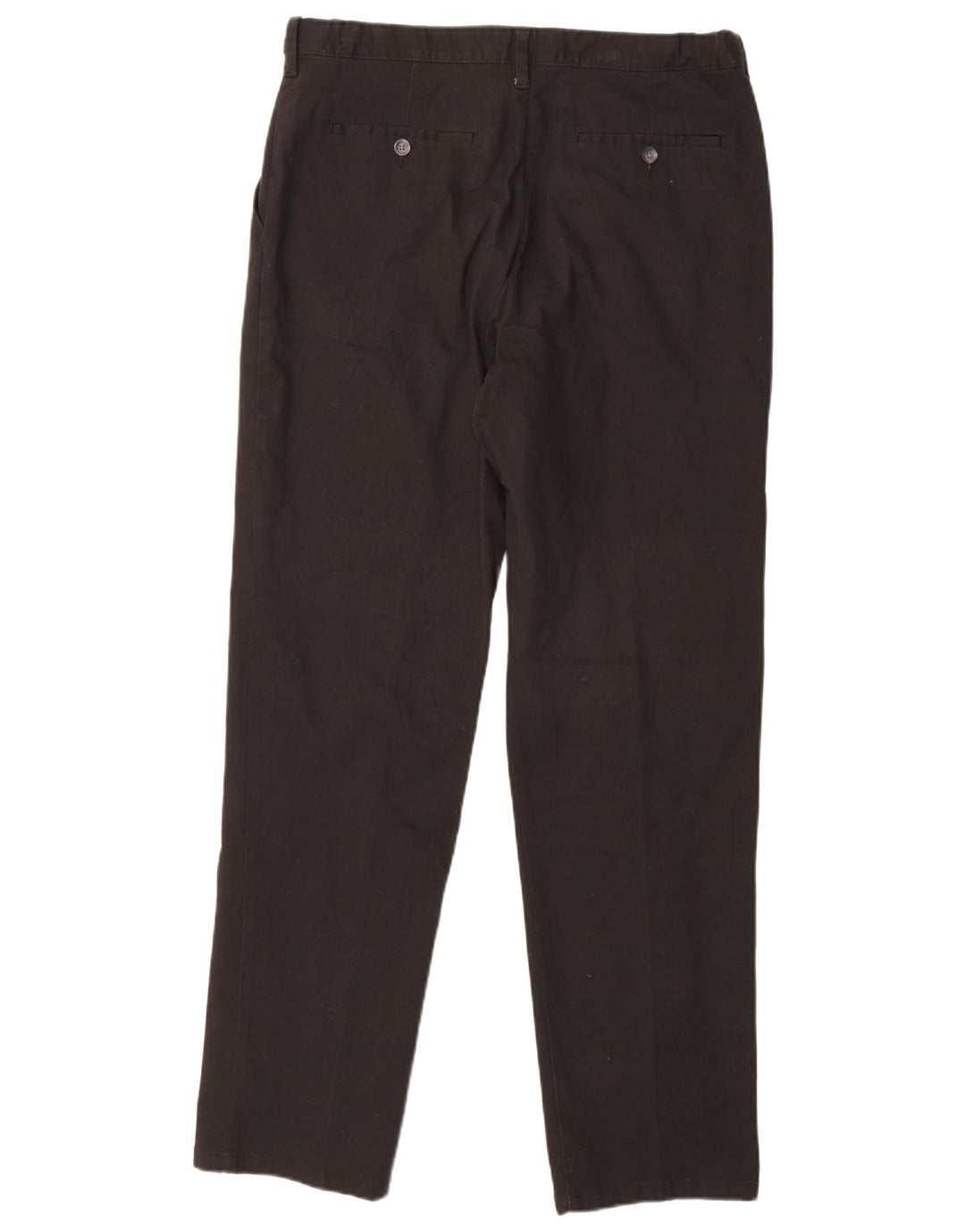 Calça chino masculina MARKS & SPENCER regular fit W36 L33 algodão preto