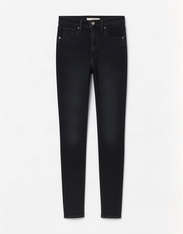Calça jeans feminina Levi's High Rise Super Skinny W26 L30 azul marinho algodão