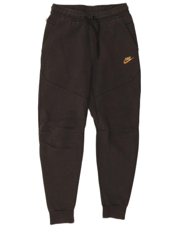 Nike Mens Treino Calças Joggers Pequeno Algodão Preto