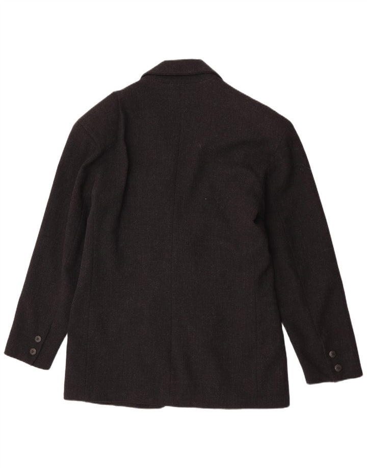 Jaqueta blazer feminina de 2 botões Calugi E Giannelli IT 50 XL lã virgem preta