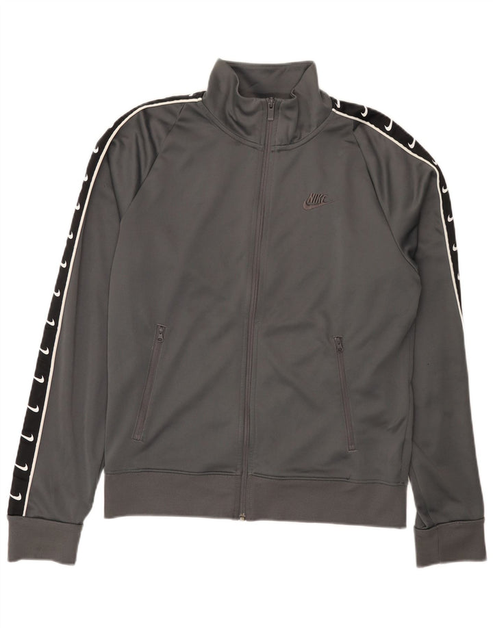 Jaqueta Nike Masculina Graphic Tracksuit Top Pequena Cinza Colorblock Poliéster