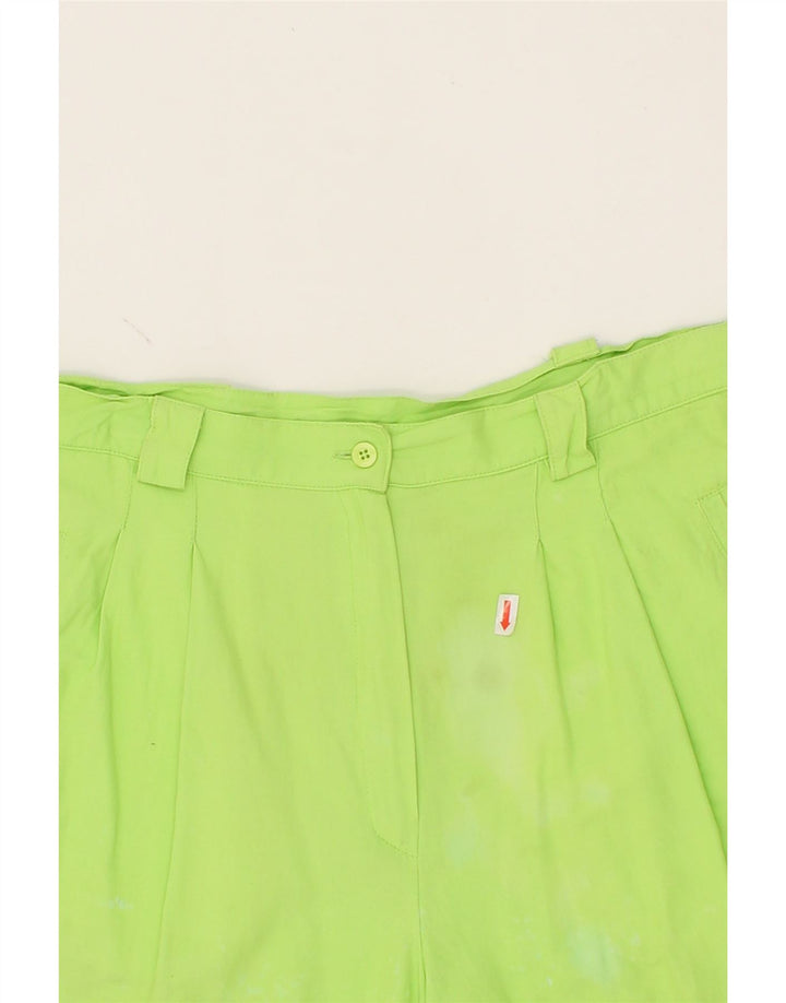 FILA Womens Pegged Chino Shorts US 12 Large W32 Green Vintage Fila and Second-Hand Fila from Messina Hembry 