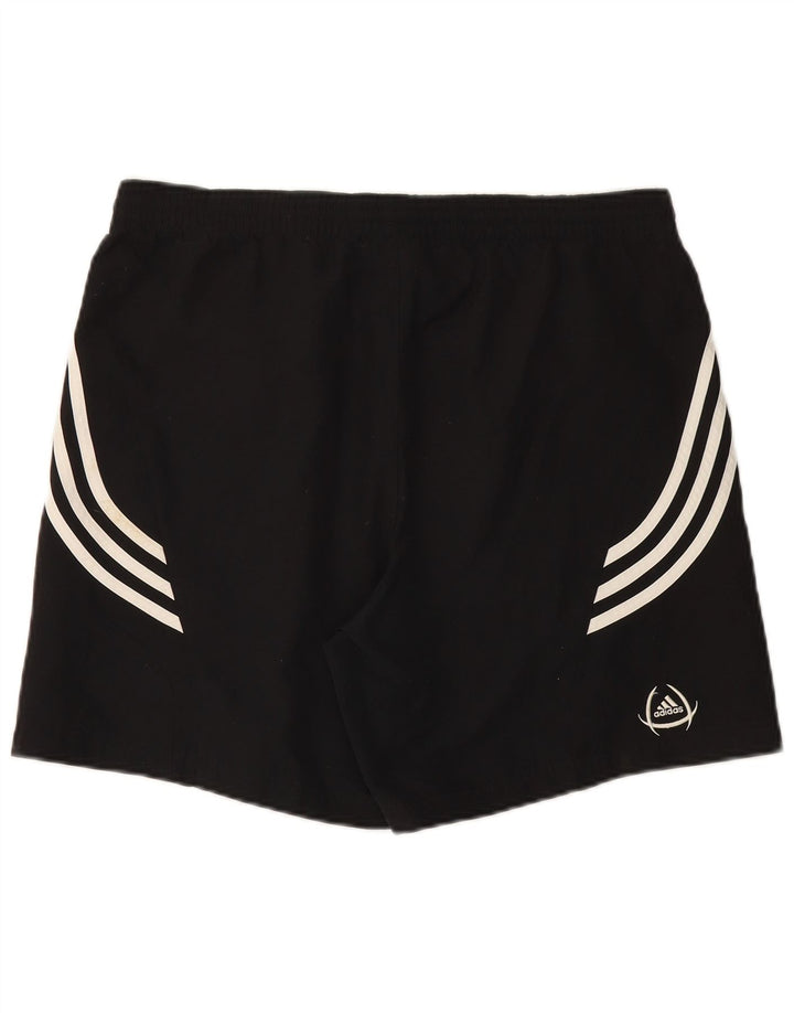 Shorts esportivos masculinos ADIDAS grande poliéster preto
