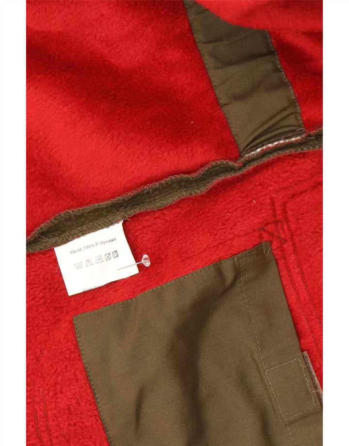 Jaqueta masculina de lã Deerhunter com ajuste solto Reino Unido 38 bloco colorido cáqui médio