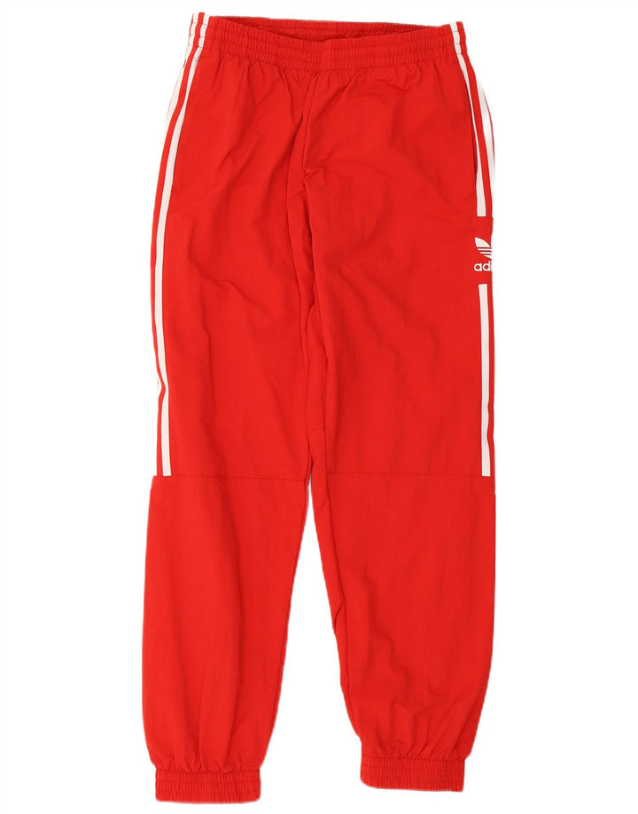 Calças de treino masculinas Adidas Joggers médio vermelho nylon