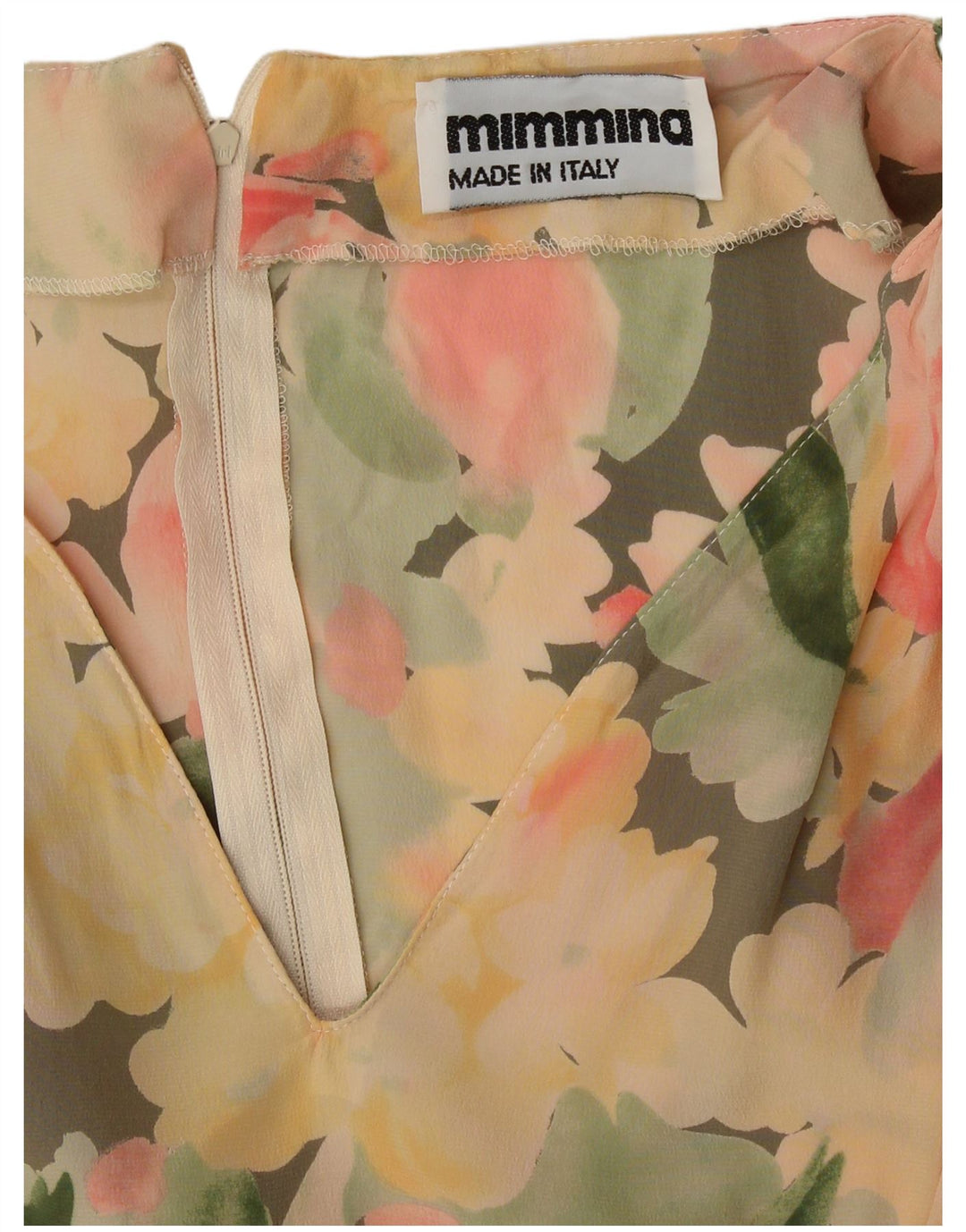 Vestido bainha feminino MIMMINA UK 12 médio floral multicolorido