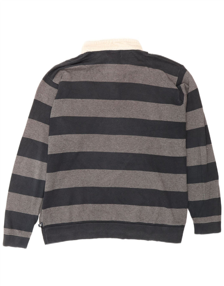Suéter masculino Marks & Spencer Blue Harbour com gola polo grande cinza