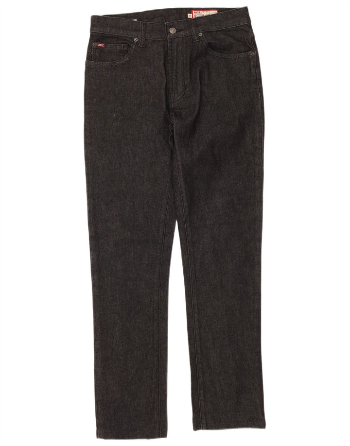 RIFLE Feminino Bruce Regular Straight Jeans W31 L32 Algodão Preto