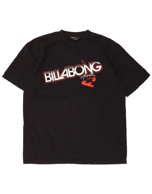 Camiseta gráfica masculina Billabong Top XL algodão preto