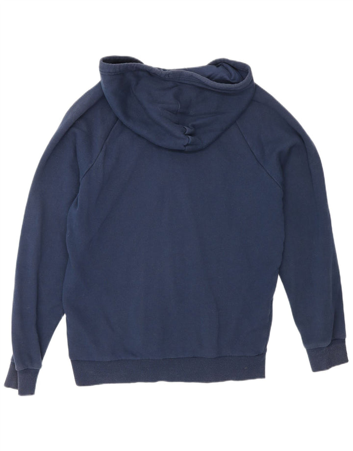 Suéter masculino Under Armour Regular Fit Zip com capuz de algodão azul marinho médio