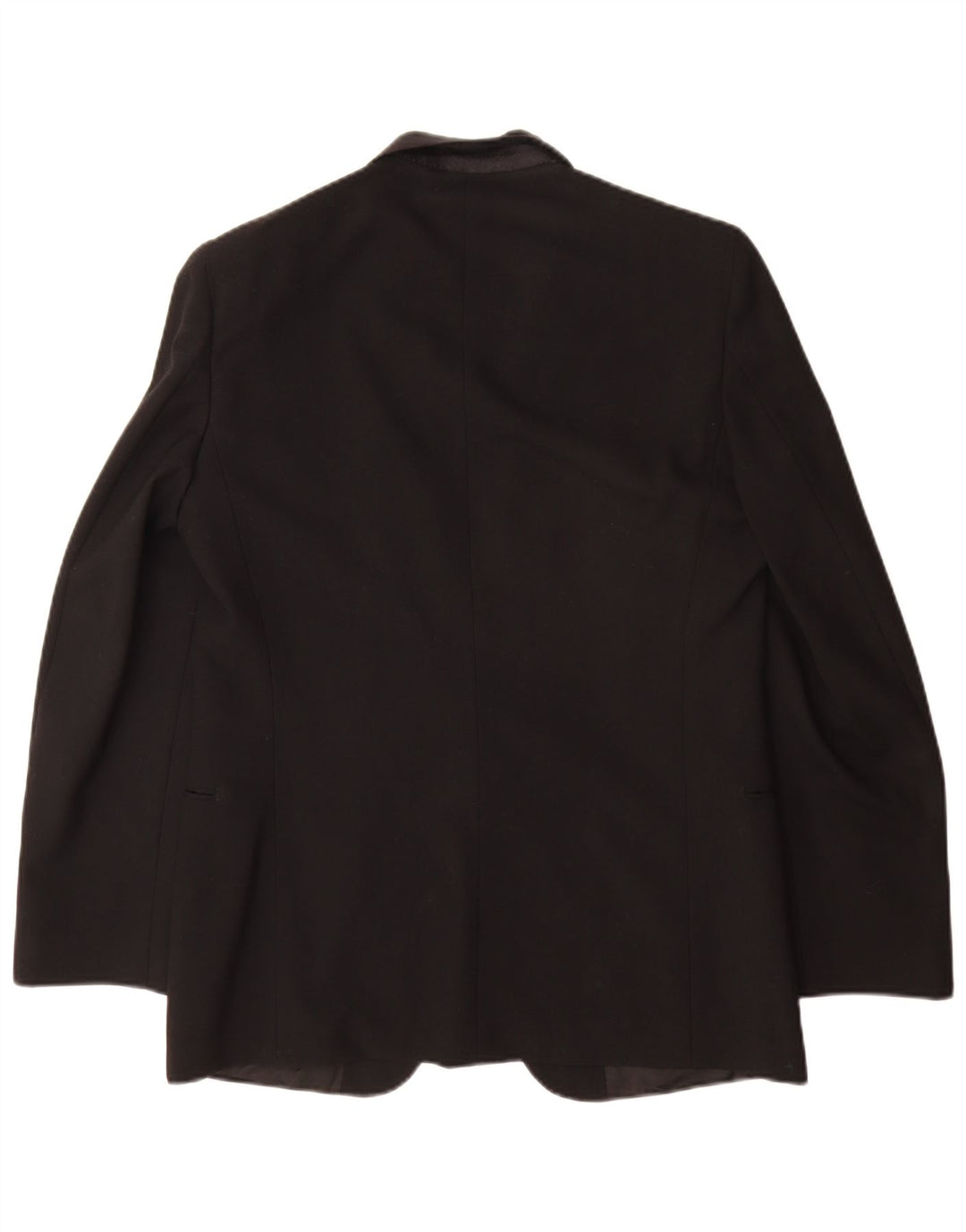 Jaqueta blazer masculina Sergio Valentino com 1 botão IT 50 grande lã virgem preta