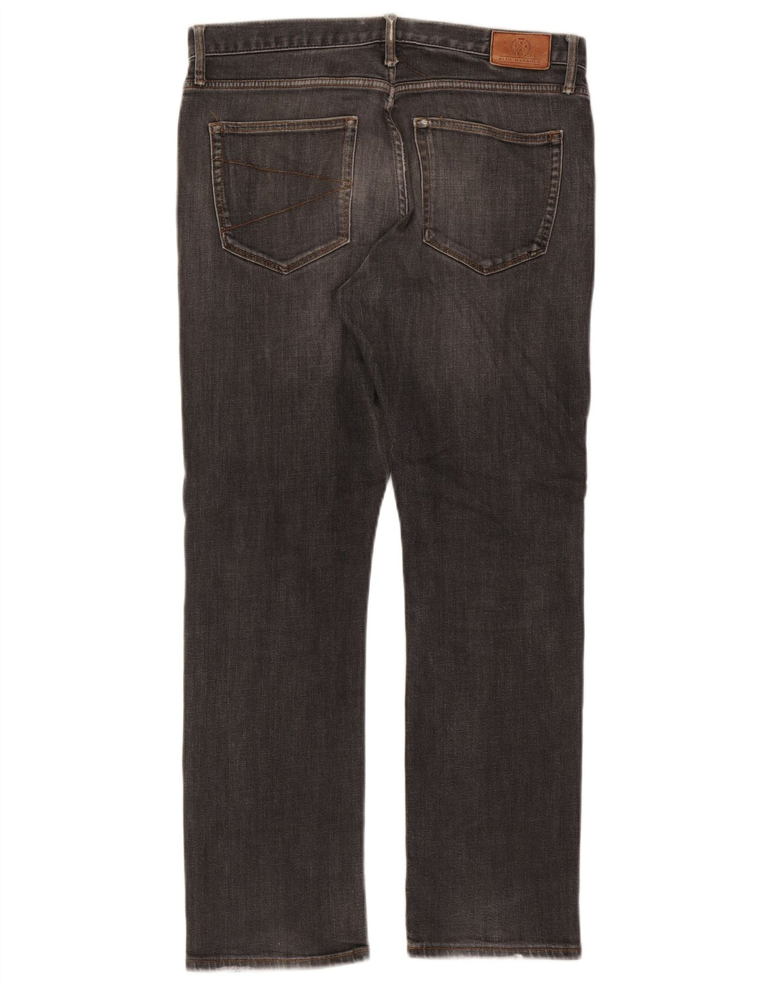 Calça jeans reta masculina Marks & Spencer Blue Harbor W34 L29 algodão cinza