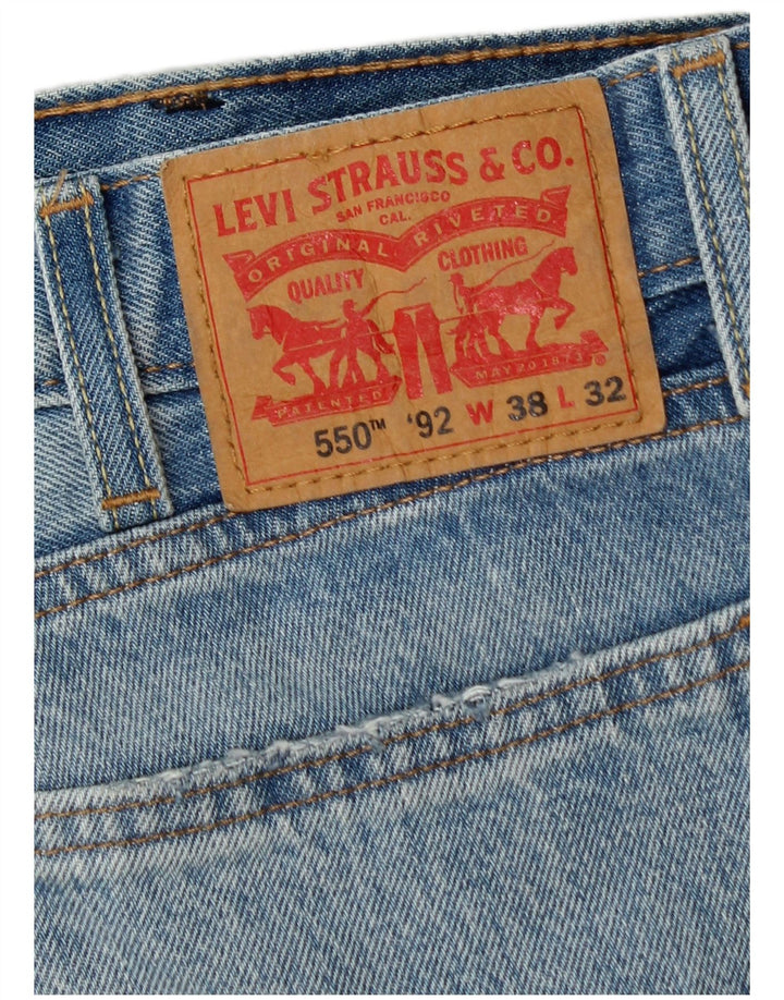 Levi's Masculino 550 Straight Jeans W38 L32 Azul Algodão