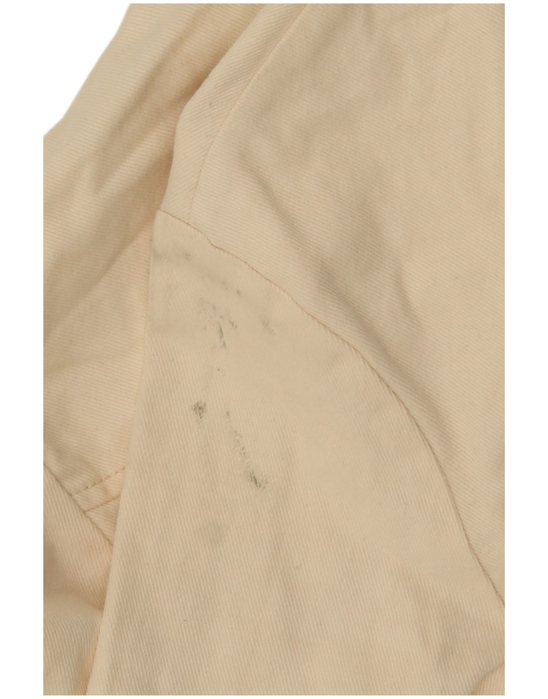 Zara Womens Crop Bomber Jacket UK 10 Pequeno Off White