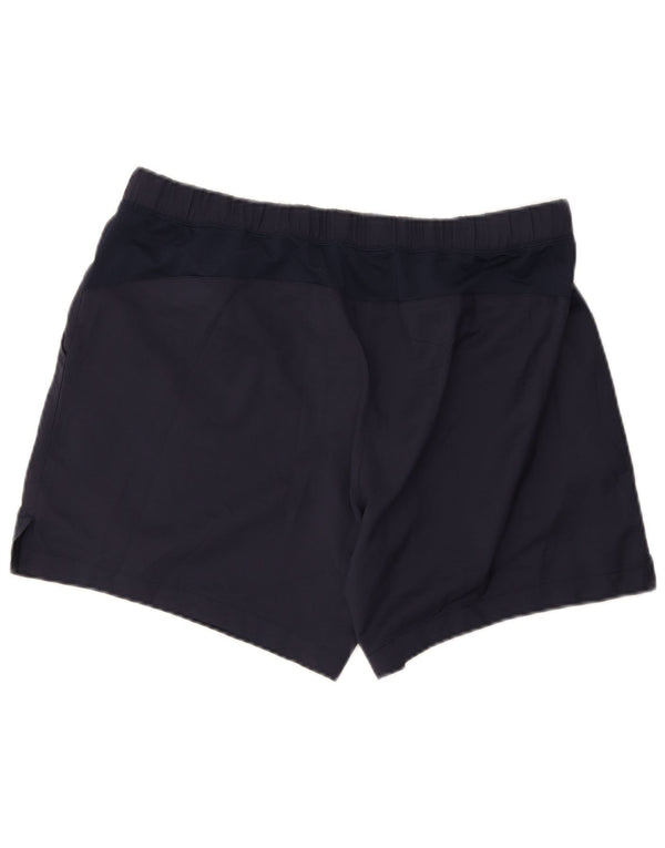 Shorts esportivos masculinos Asics XL azul marinho poliéster