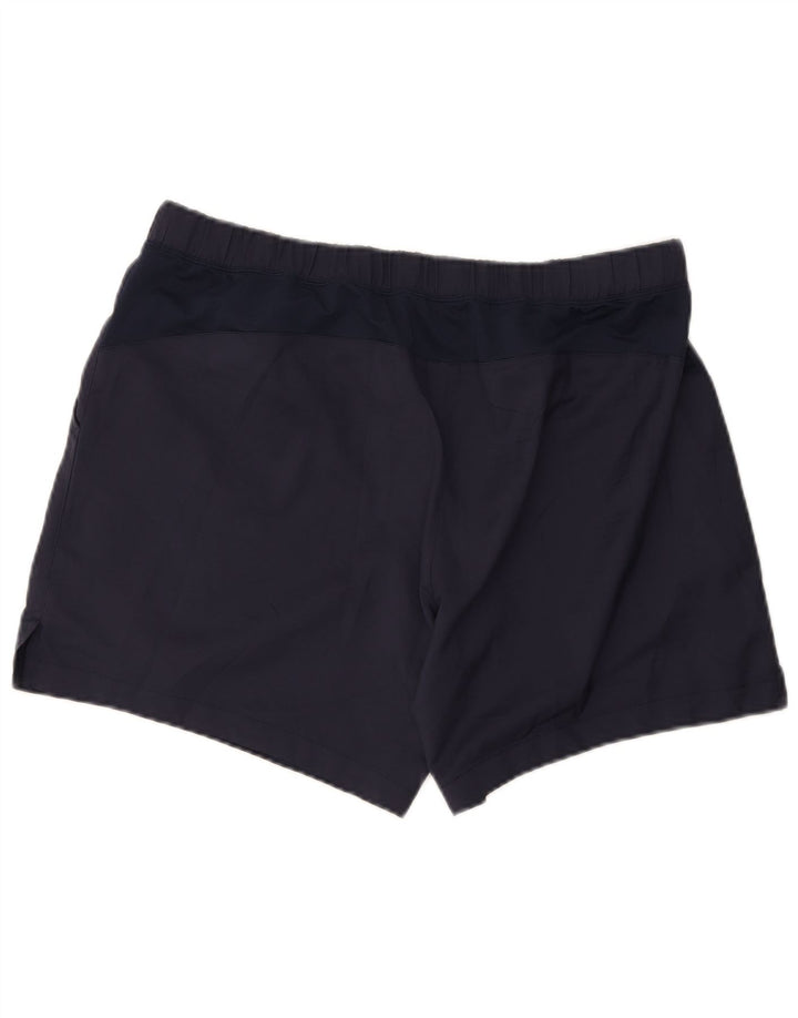 Shorts esportivos masculinos Asics XL azul marinho poliéster
