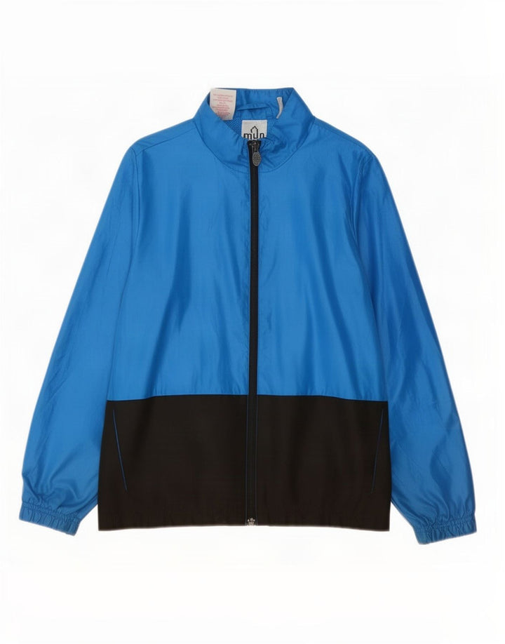 Jaqueta Adidas Meninos Treino Top 9-10 Anos Azul Colorblock Poliéster