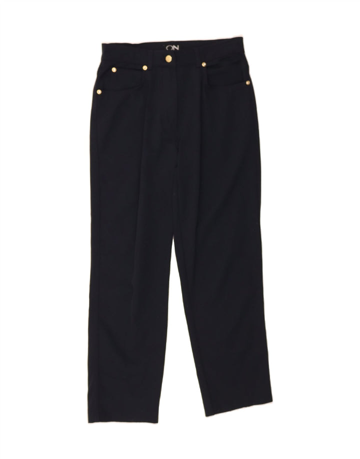 VINTAGE Womens Pegged Casual Trousers W30 L28 Black Cotton Vintage Vintage and Second-Hand Vintage from Messina Hembry 
