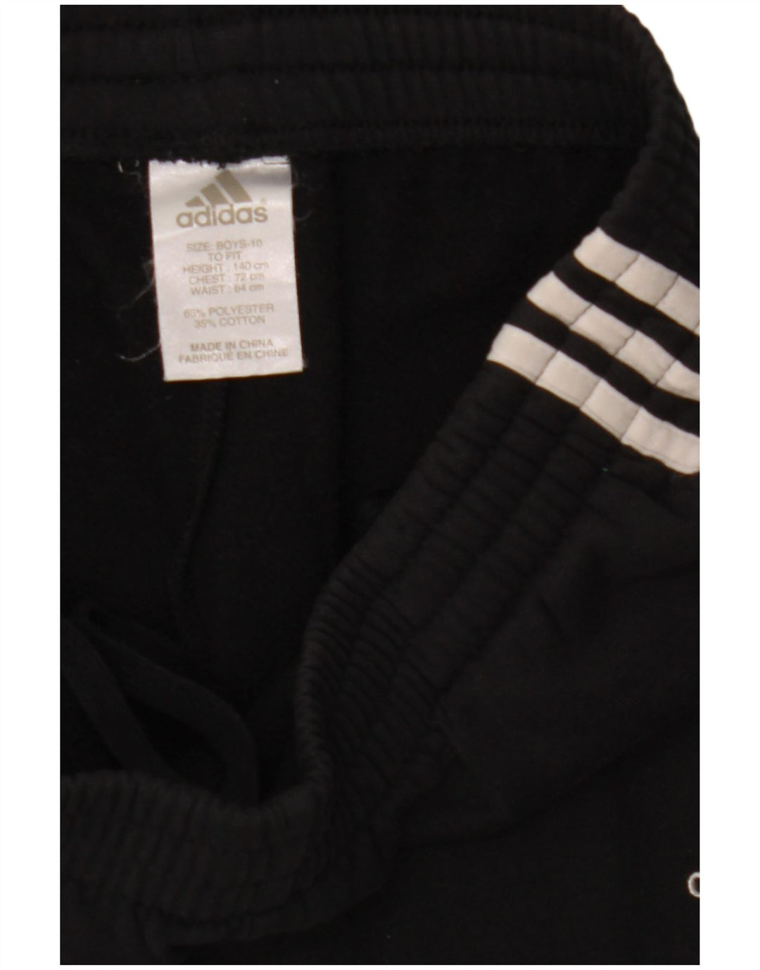 Calças de treino Adidas meninos 9-10 anos poliéster preto