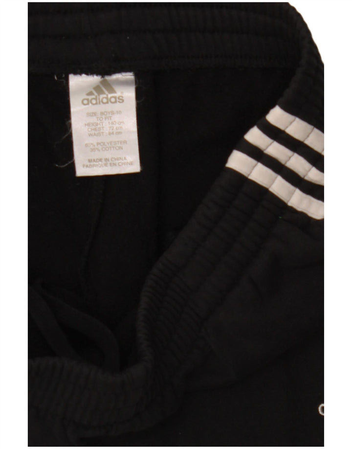 Calças de treino Adidas meninos 9-10 anos poliéster preto