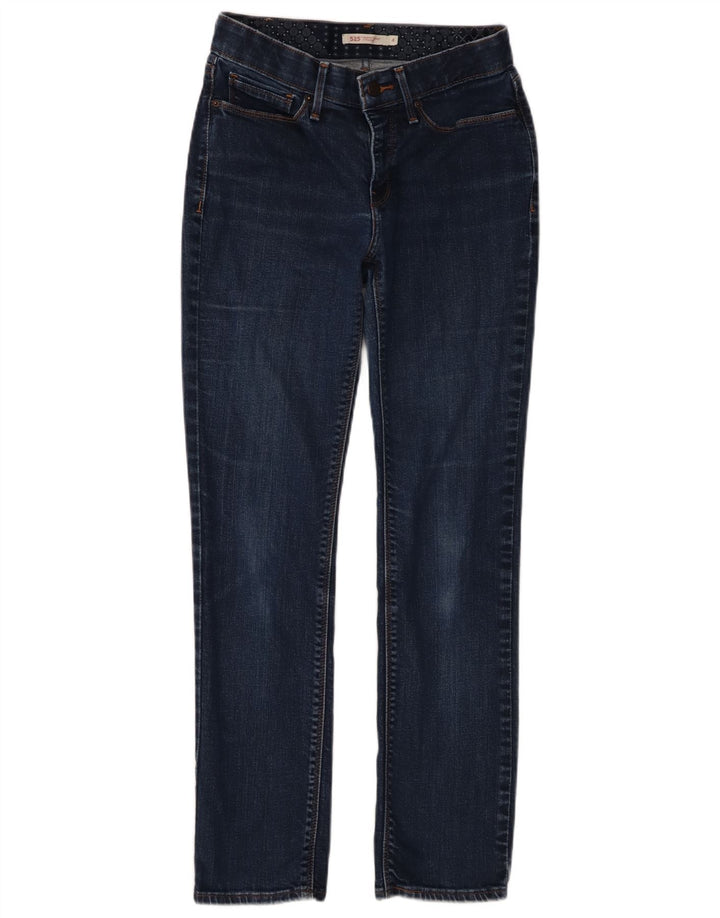 Calça jeans feminina Levi's 525 Straight US 4 pequena W28 L28 azul marinho