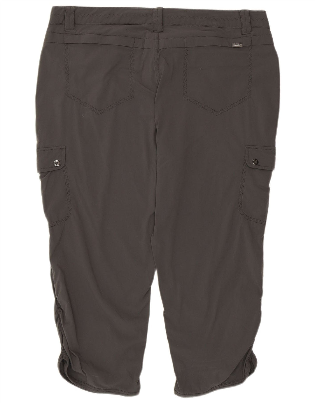 Calça cargo feminina Eddie Bauer US 14 XL W36 L20 cinza nylon