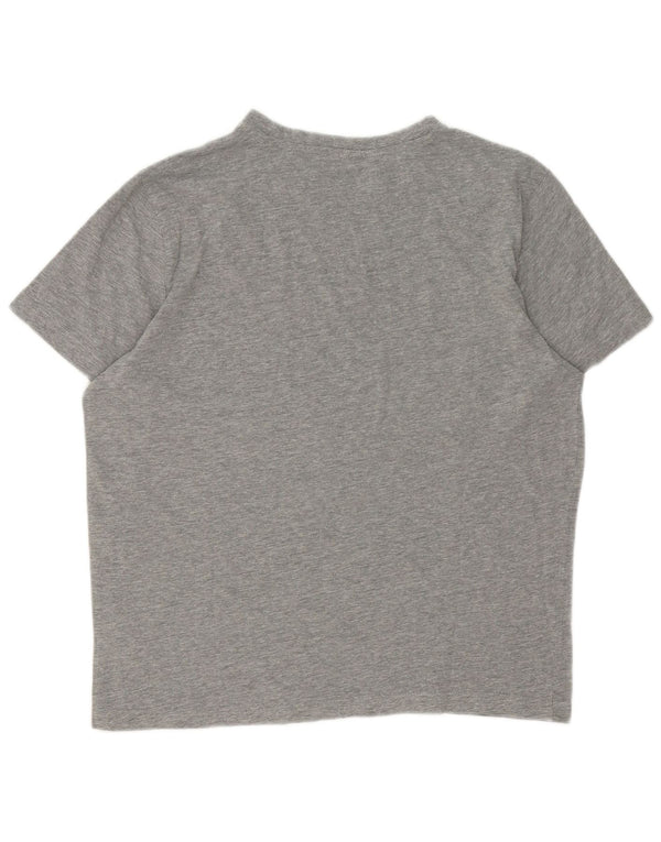 Camiseta masculina Kappa Top grande algodão cinza